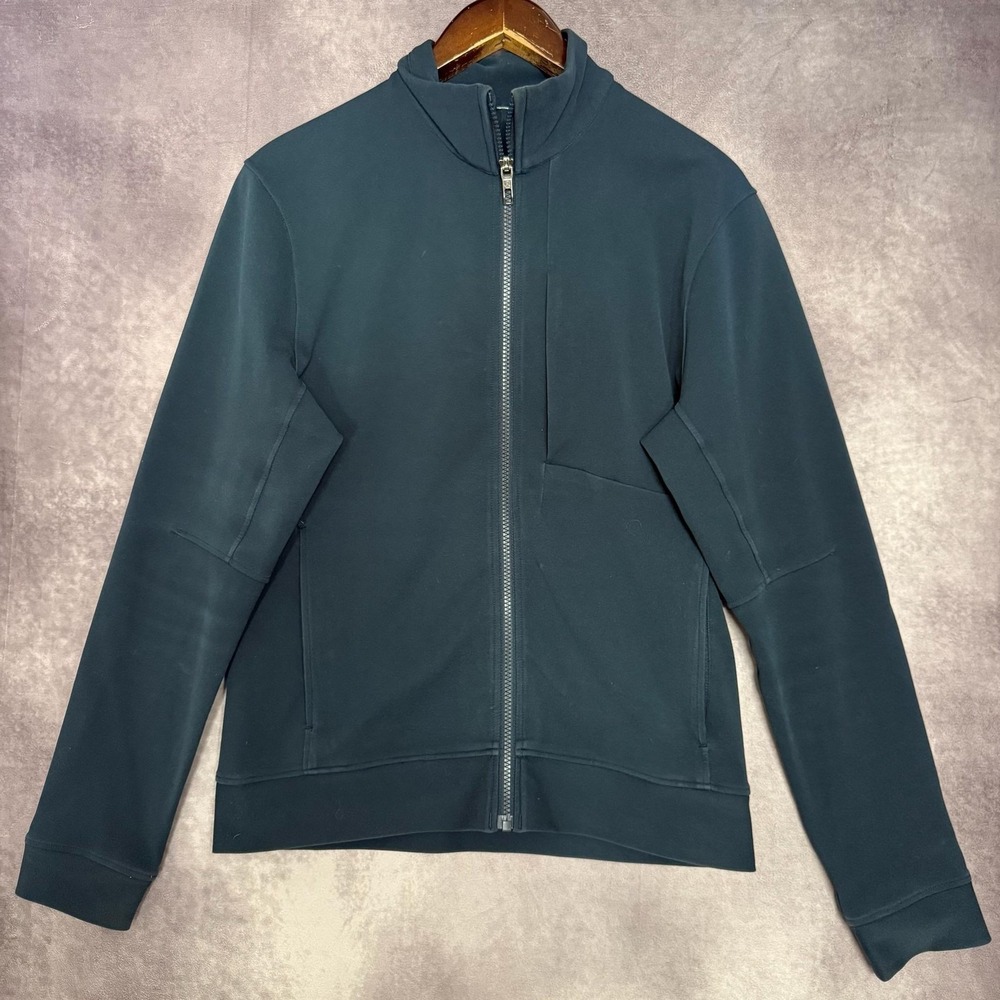 Lululemon Jacket Mens Small Green Full Zip Softshell Track Running Athletic